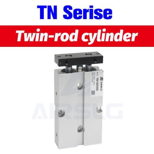 TN10X50S Twin-rod cylinder TN double acting bore size 10mm stroke 10-100 with magnet Air Cylinder TN10X10S TDA10X30S TN10X50S