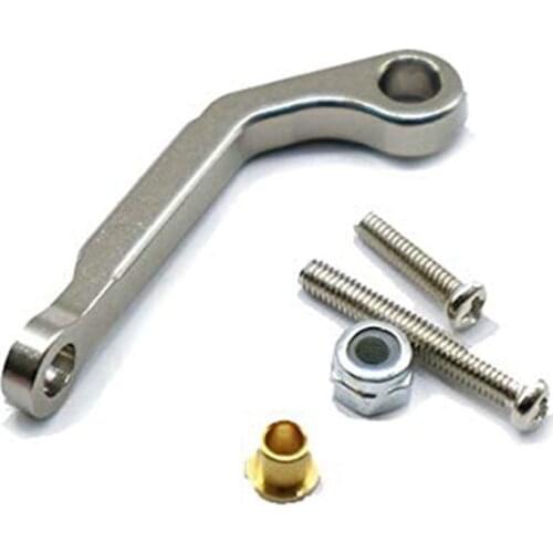 For WPL B1 B14 B24 C14 C24 B16 B26 B36 Q60 Q63 Q64 Q65 RC Car Spare Parts Metal Servo Pull Rod,Grey