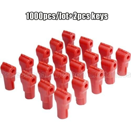 Eas stop lock display hook lock 1000pcs 4mm&5mm&6mm&7mm&8mm with 2 keys