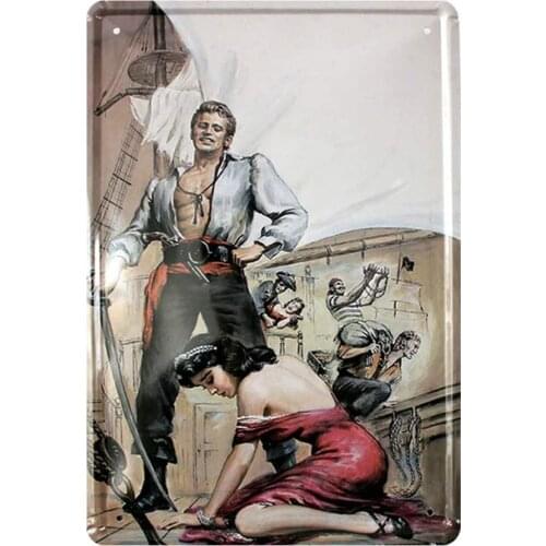 EICOCO Sexy Girl pin-up (20x30cm) Retro Metal Tin Vintage Wall Art Sign