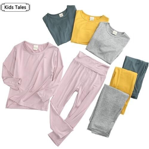2Pcs Baby Clothing Sets Children Clothes For Boys Girls Set With Full Sleeve Kids Soft Spring Autumn Outfit Set pajama sleepwear