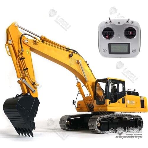 LESU RC 1/14 Komatsu AC360 Metal Hydraulic Excavator Pump Valve Radio Painted THZH0901-SMT5