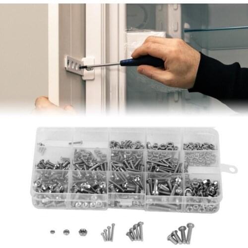 480Pcs M2/M3/M4 Screw Nut Set Pan Head Complete Uniform Hexagon Screw Nut Kit anti-rust and durable Industry