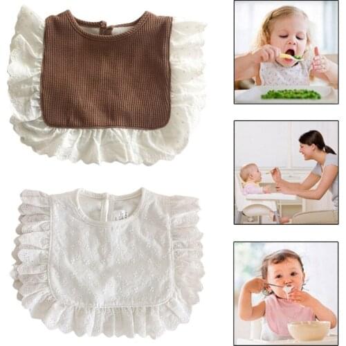 Baby Infants Feeding Bibs Soft Cotton Saliva Towel Toddler Newborn Drool Burp Cloth 69HE