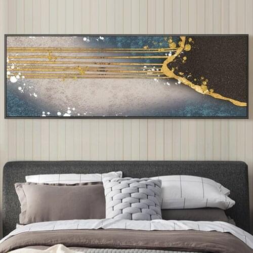 Wall Art Painting Wall Picture Long Canvas Painting Landcape Art Print Forest Trees Deer Posters Decoration for Living Room Canv