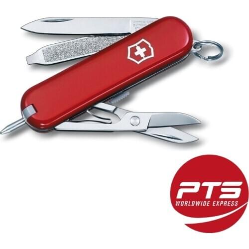 VICTORINOX Original Authentic Vickers Swiss Army Small Pocket Knife with Ballpoint Pen Mini Multi Function 8 in 1 Folding Tools