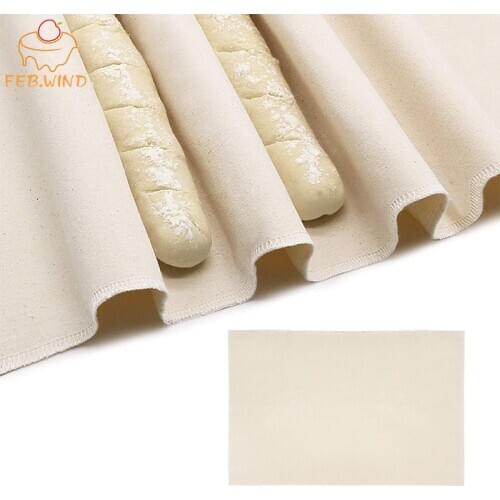 Thick Flax Linen Bakers Couche Bread Proofing ClothTowel Baguette Couche Cloth Diy Bakers Couche Bread Making Supplies 087