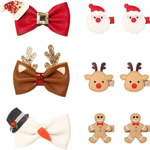Hair bands New childrens Christmas hairpin sequins Greet girl accessories handmade Christmas hair accessories pour enfants