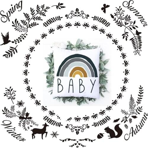 Rainbow Throw Pillow Case Rainbow Cushion Covers for Home Sofa Chair Decorative Pillowcases Newborn Photography pillow