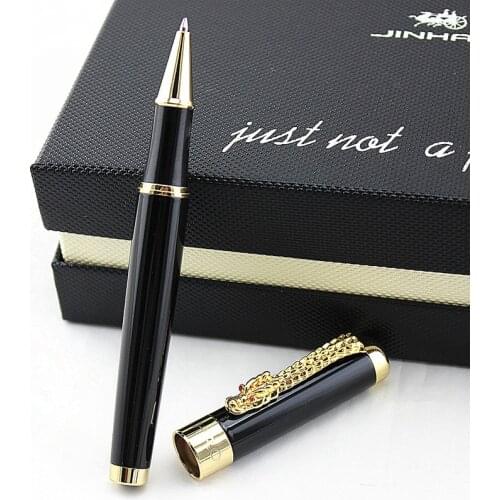 Luxury Jinhao Metal Roller Pen Luxury Ballpoint Pens for Dragon clip Gifts Writing Office School Supplies Material Stationery