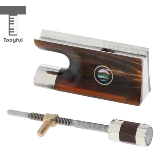 Violin Ox Horn Wood Bow Frog Mounting Screw Set for Violin Fiddle Bow Replacement Parts