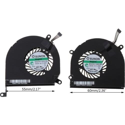 1Pair A1286 Fan for macbook Pro 15" A1286 Left and Right Side CPU GPU Cooling Fan 2009 2010 2011 Cooler Heatsink