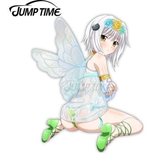 Jump Time 13 x 11.2cm For High School DxD Toujou Koneko Car Stickers Car Accessories Decal Waterproof Vinyl Occlusion Scratch
