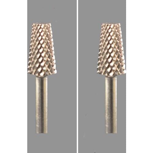 2pcs Carbide Nail Drill Bit -Tapered Barrel Bit - C