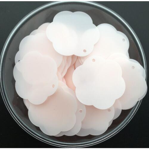 30g 160pcs/Lot 26mm Flower Sequins Paillettes Sewing,Wedding Craft,Women Kids DIY Garment Accessories Dull Matt Pink