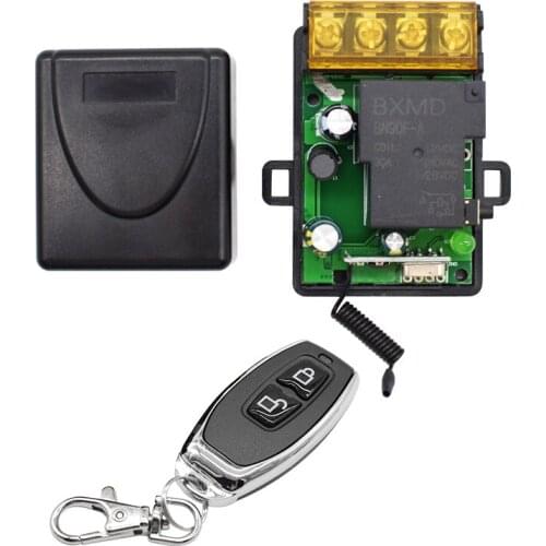 AC 220V 30A 1CH RF 433MHz Wireless Remote Control Switch Receiver Module + 433mhz Transmitter Kit For Intelligent Home