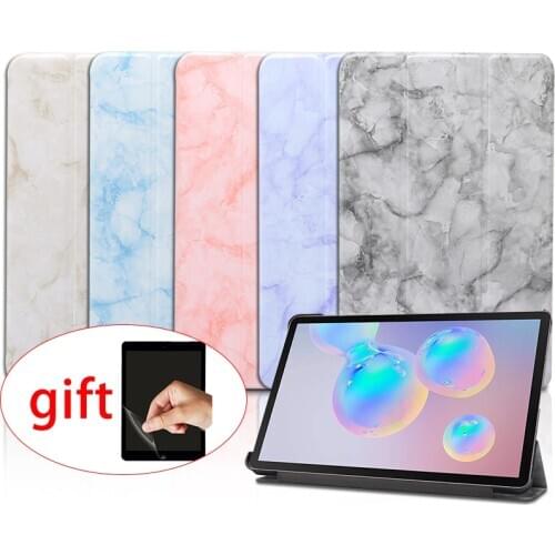 For Samsung Galaxy Tab S6 Lite case, 10.4 inches, SM P610 P615, Samsung Tab S6 Lite TPU protective protective leather case+ Film
