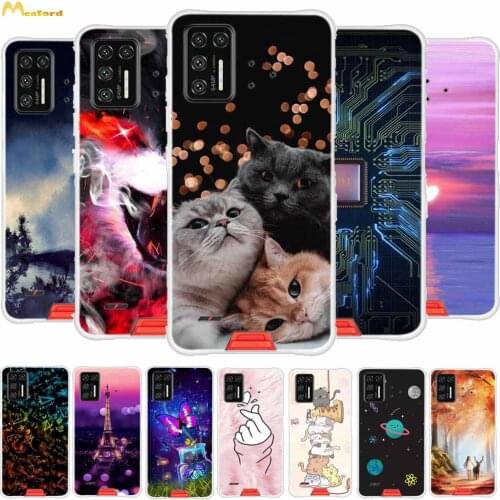 For Umidigi Bison GT Case Cute Cats Soft TPU Phone Cover For Umidigi Bison Case Capa Silicone Bumper Umi Bison GT Coque Flowers