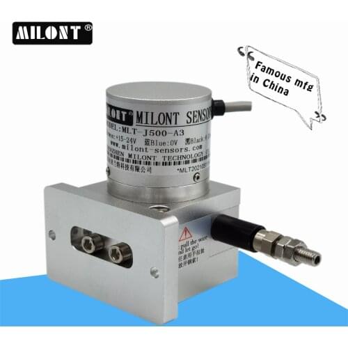 Draw Wire Linear Displacement Sensor Milont Resistance RS485 Output 500~1200mm MLT-J Analog Signal Cable Position Transducer