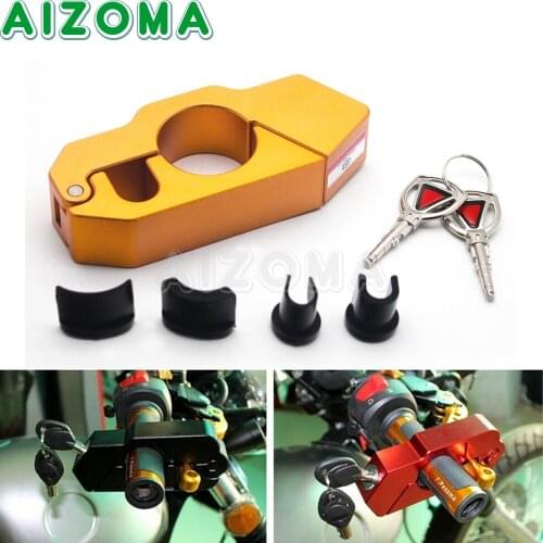 For Honda Kawasaki Yamaha ATV Bike Scooter Handlebar Brake Grip Lock Auto Safety Security Anti-Theft Motorcycle Accessories
