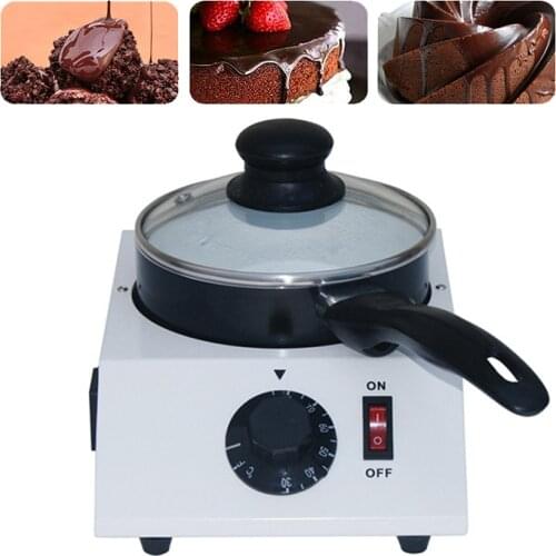 40W Mini Electric Chocolate Melting Pot Chocolate Tempering Machine Melter Pan for Chocolate Cheese Fondue