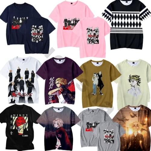 Tokyo Revengers Cosplay Costumes Hanagaki Takemichi Sano Manjiro Draken MikeyT-shirt Unisex Anime Clothes Tokyo Revengers Shirt