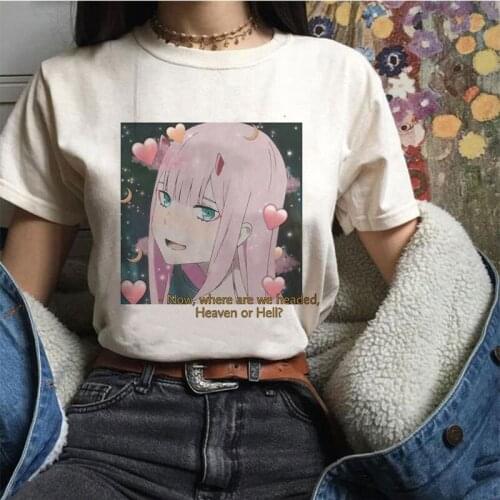 Summer oversized women t shirt Kawaii Anime Fun Harajuku Zero Japanese Cartoon Print Casual Summer Chic Female short T-shirt