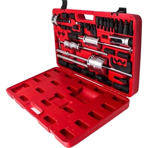 Auto Truck Diesel Injector Extractor Nozzle Puller Slide Hammer Common Adaptor Kit