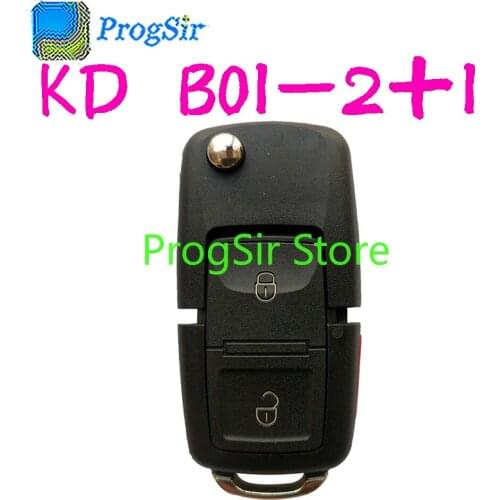 KEYDIY 2+1 Button 3 Button B01-2+1 KD Universal Remote Control Key for VolksWagen Type work with KD900 KD-X2 KD mini URG200