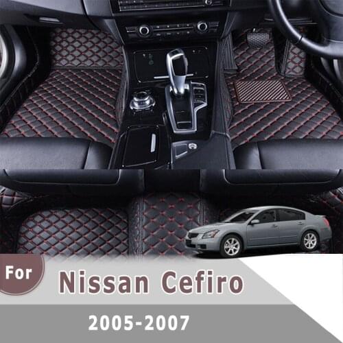 RHD Carpets Car Floor Mats For Nissan Cefiro 2007 2006 2005 Styling Custom Accessories Custom Auto Foot Pads Decoration Cover