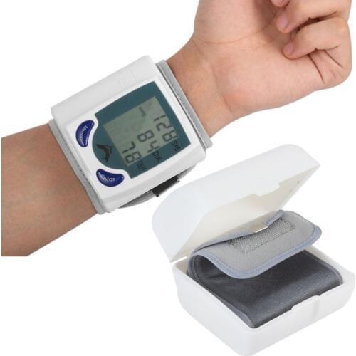 Health Care automatic sphygmomanometer Wrist Cuff blood pressure meter Pulse Monitor machine Heart Beat Meter tester analyser