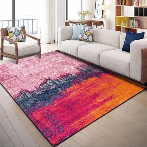 Fashionable Persian style living room furniture carpet bedroom carpet 3D pattern geometry childrens room game carpet