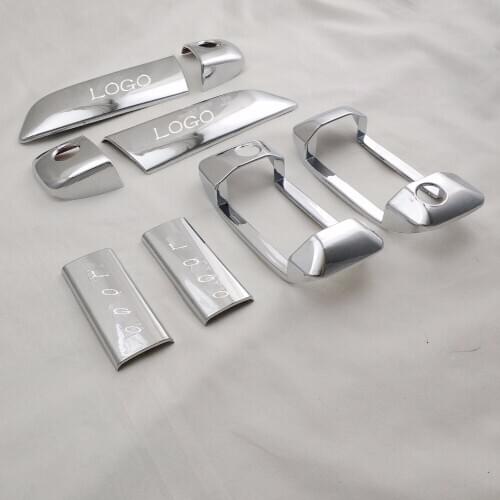 8PCS Car styling ABS Chrome Door Handle Covers Anti-Scratch Stickers Guard Protector Trim Fit for Toyota HIACE 2016