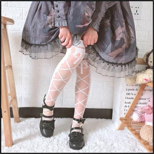 Lolita Socks Womens Summer Tube Socks Knee Women Lolita Japanese-style Socks