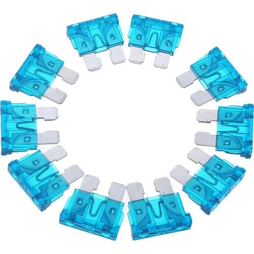 New 10pcs/set Auto Car Truck Standard Fuse Blade 15A 32V Cars Safety Blade Fuses Accessories Kit
