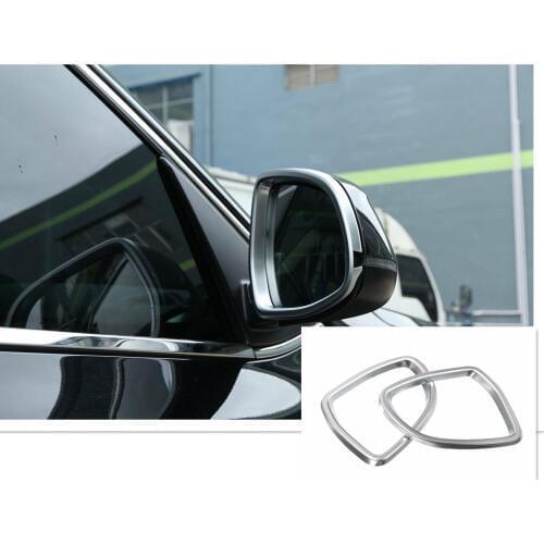 For BMW X5 F15 2014-2019 X6 F16 2015-2019 Side Rearview Mirror Cover Frame Trim