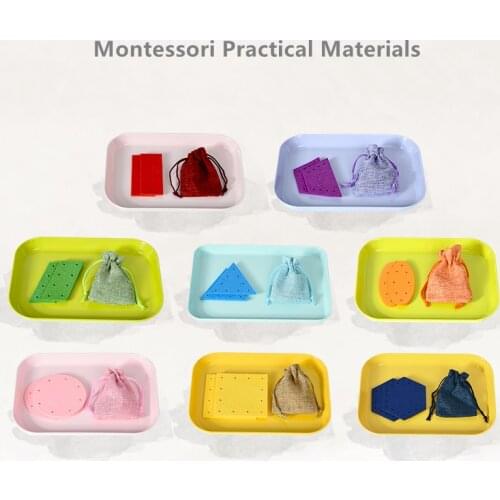 Montessori Practical Materials for Preliminary Exercises Kids Early Educational Toys Hand-Eye Coordination Training Tools
