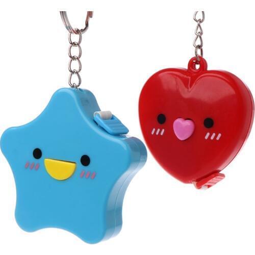 150CM Portable Ruler Mini Measuring Tape Measure Retractable Metric Belt Colorful Centimeter Inch Children Height Ruler