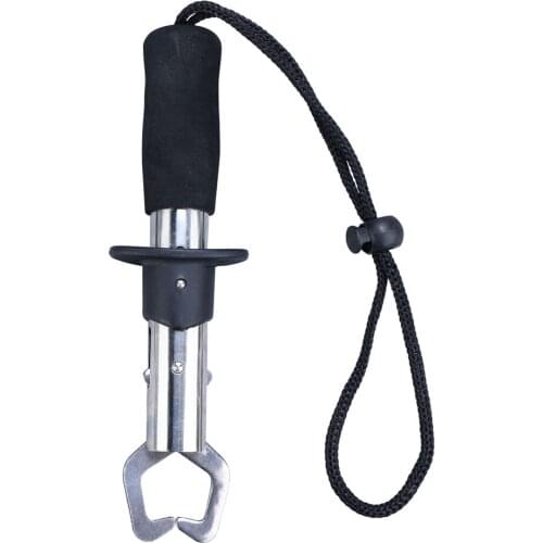 Portable Compact Stainless Steel Fish Lip Gripper Grabber Fishing Tackle