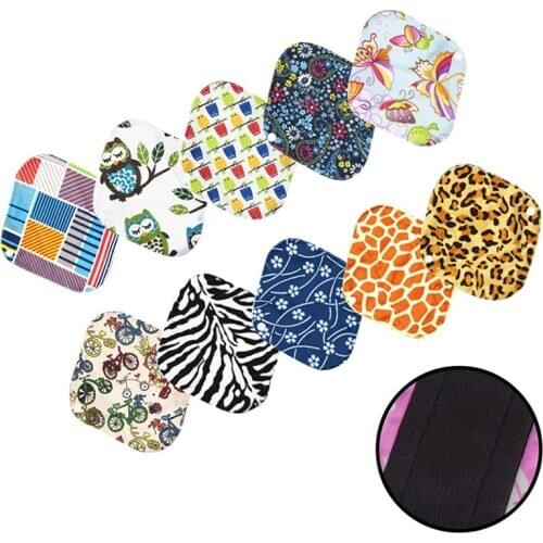 1Pc Women Reusable Cloth Menstrual Pads With Wings, Organic Bamboo Inner Mama Pads Pantyliner For Light Flow Days 20*18cm