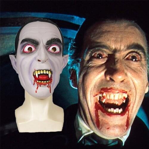 Reneecho Dracula Mask Hammer Horror Vampire Mask Halloween Scary Masks Bram Stoker