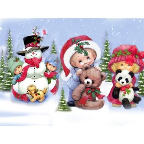 Diamond Embroidery Christmas cartoon gifts DIY Diamond Painting Cross Stitch Picture Rhinestones Full ROUND Diamond Mosaic