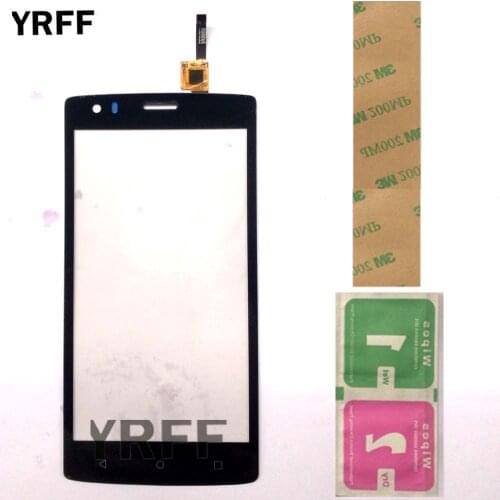 5.5'' Touch Screen Glass For Fly FS502 Cirrus 1 FS 502 Touch Screen Touch Digitizer Panel Sesnor Front Glass TouchScren 3M GLue