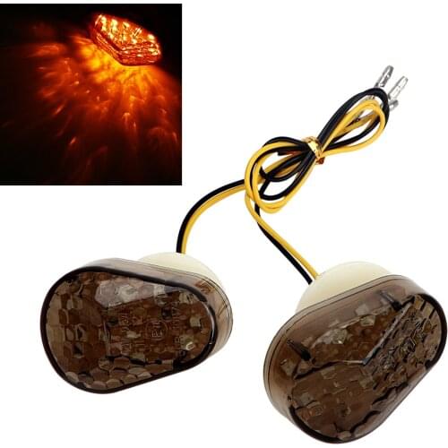 12V 2pcs Motorcycle Taillights LED Brake Lights Turn Signal Lamps Embedded Motor Accessories for ZZR ZX9R ZX7R ZX6R ZX636 ZX12R