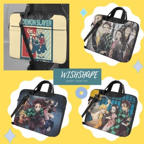 Demon Slayer Laptop Bag Case Messenger Carry Computer Bag Cute Travelmate Laptop Pouch