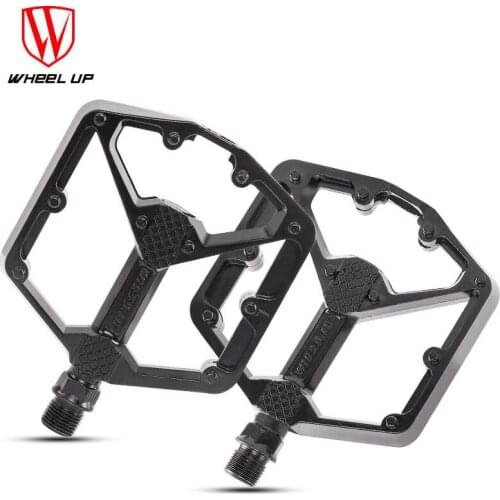 WHEEL UP Bicycle Pedal Mountain Bike Road Bike Pedal Aluminum Alloy Double DU bearing riding equipment outdoor