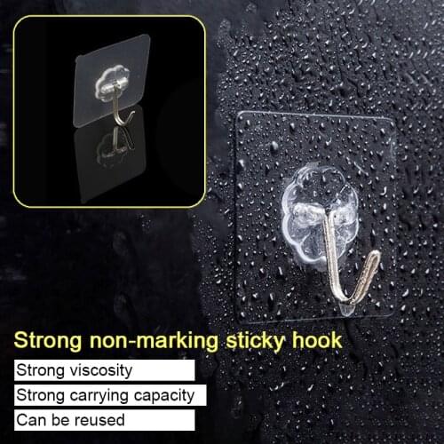 10/5/1 PCS Hanger Hook Suction Cup Adhesive Wall Vacuum Sucker Heavy Bathroom TransparentLoad Rack Stainless Steel Transparent