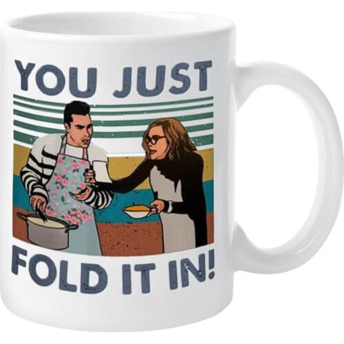 Funny Household Married Couple Mug Queen Wife Order You Just Fold It In ! Well-behaved Family Man Ceramic Cup with Handgrip