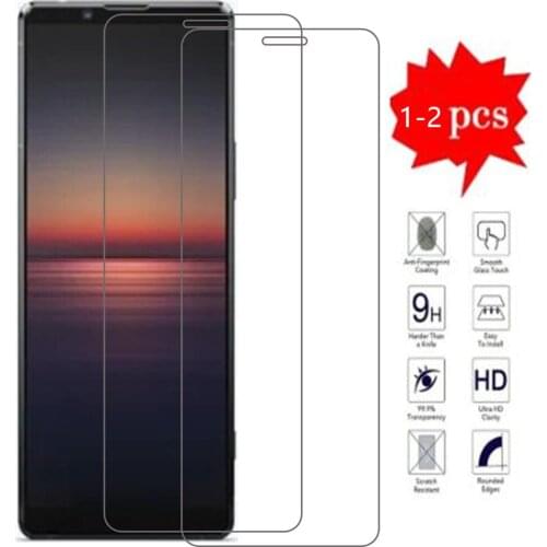 1-2PCS Tempered Glass For Sony Xperia 1 J8110 J8170 J9110 6.5" Screen Protector 2.5D 9H Explosion-proof Protective Film