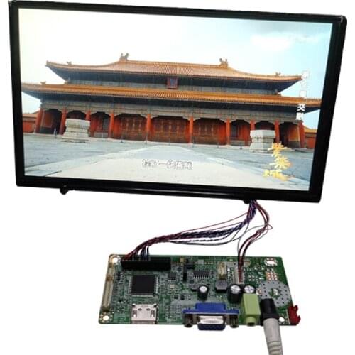 10.1 inch LCD screen 1366 x768 16:9 LCD capacitive touch screen device driver kit VGA display + HDMI + audio